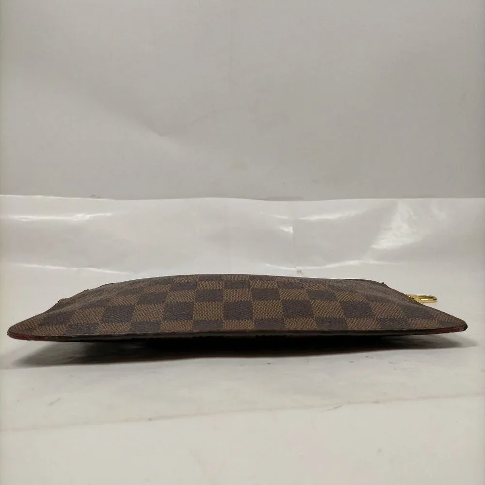 100% Authentic Louis Vuitton Neverfull Damier Ebene Wristlet Pouch/Clutch Bag - Picture 4 of 9